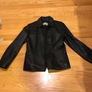 EUC Nine West Leather Coat